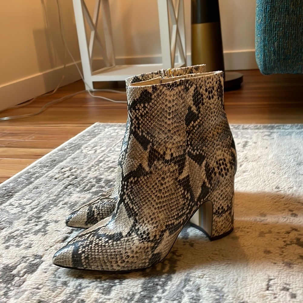 Sam Edelman Snakeskin ankle booties